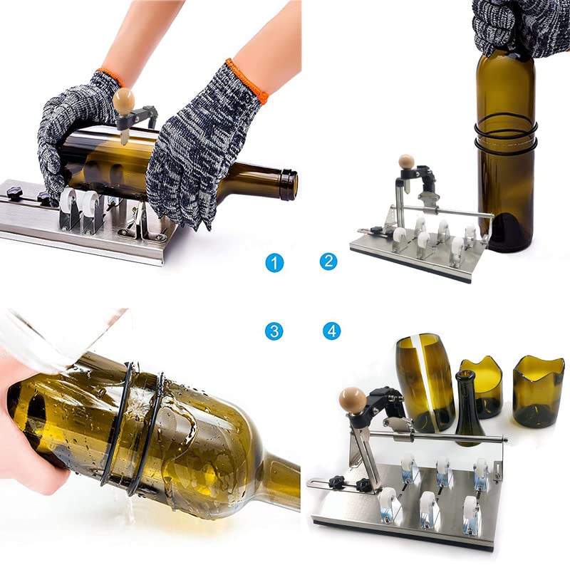 Coupe-bouteille En Verre Vertical - Pour Couper Des Bouteilles En Arcs Ou En Ligne Droite, Outil DIY - 10