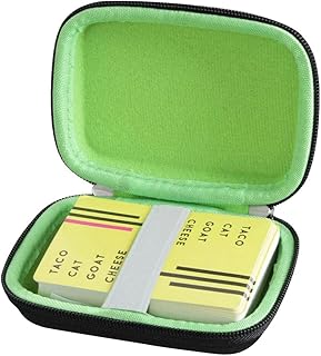 adada Travel Case for Taco Cat Goat Cheese Pizza - Not Including Cards (Black+Green)