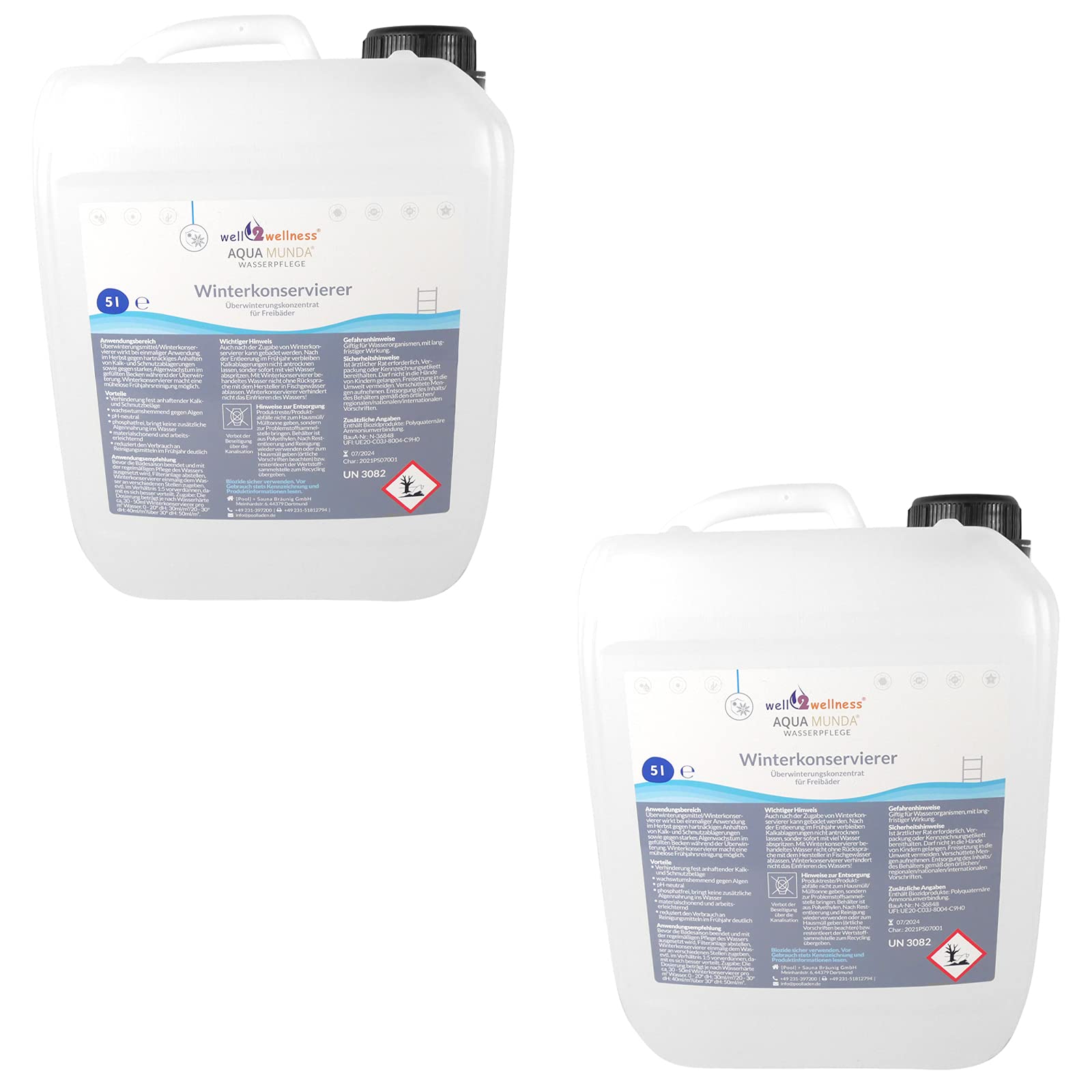 Aqua Munda Wasserpflege Premium Pool Winterkonservierung 10l (2 x 5l)