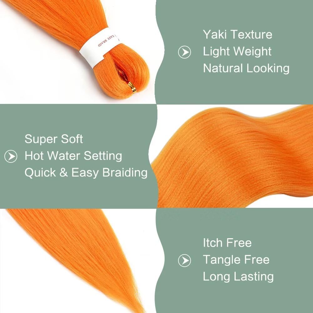 YDDM Capelli Per Treccine Africane Morado Extension Treccine Texture Yaki Easy Install per Principianti 32 Pollici 3 Pezzi Capelli Leggeri e Naturali per Box Braids, Twist e Crochet — view 209