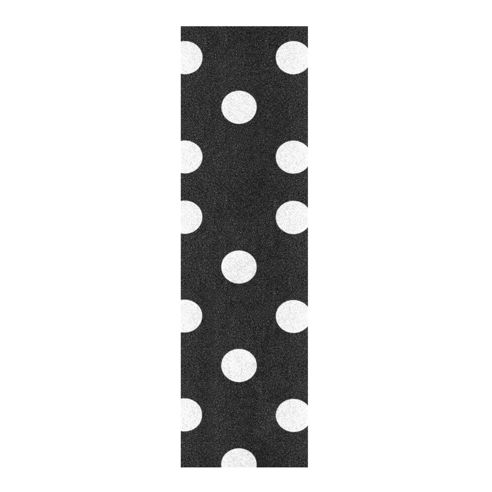 CEBUGI White Polka Dots Skateboard Grip Tape 33x9in Waterproof Tear-Proof Longboard Grip Tape Bubble Free Non-Slip Scooter Grip Tape for Girls Boys