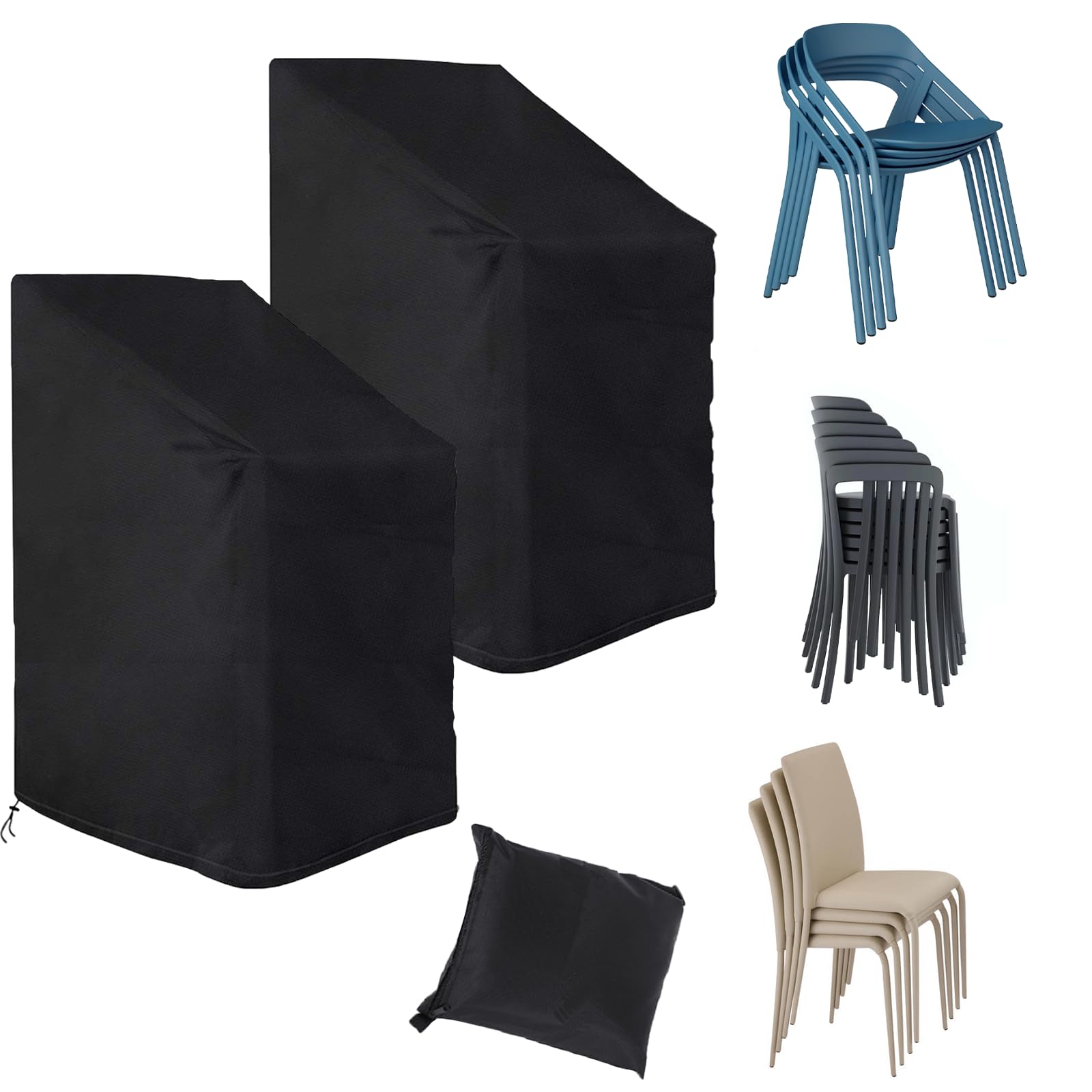 Protection Meuble Extérieur Housse Chaise Longue Jardin Timisea - Imperméable Oxford 420D - 200x75x40/70cm - Anti-UV Et Vent Protection Meuble Jardin