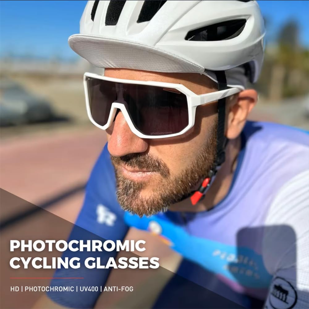Photochromique Cyclisme Lunettes De Soleil VTT Vélo De Route Cyclisme UV400 Lunettes De Sport De Vélo en Plein Air