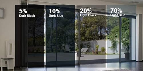 Miniatura 5 de G Greenfilm Tinte de ventana de adherencia estática al 5% oscuro para residenciales y automotrices, bricolaje no adhesivo, protección UV, bloqueo