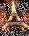 Produktbild YEESAM ART Malen nach Zahlen für Erwachsene Anfänger Kinder, Paris, Eiffelturm, romantische Nachtszene, 40,6 x 50,8 cm, Leinenleinwand, Acryl, Stress weniger Zahlen Malen, Geschenke (Eiffelturm, ohne