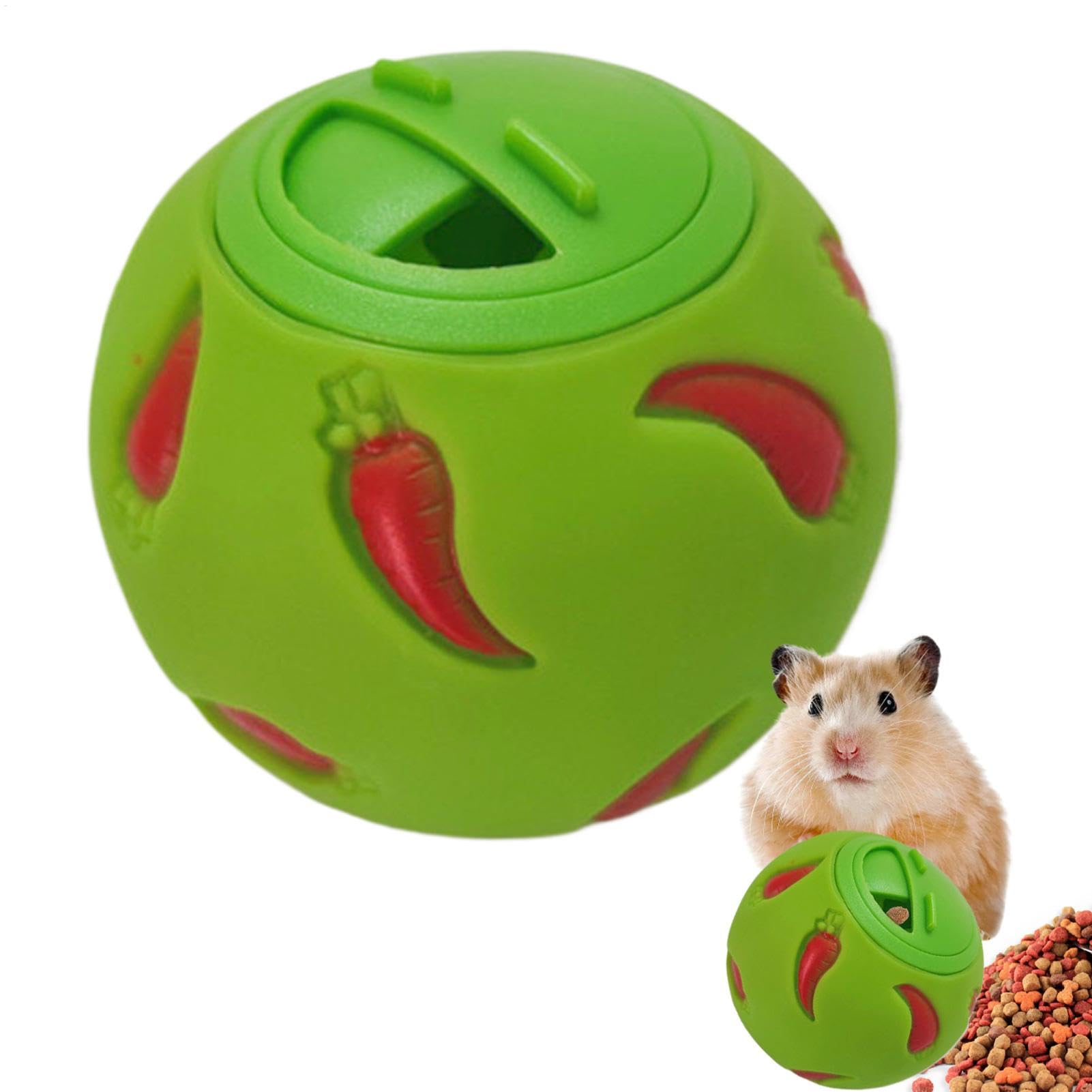 Bunny Treat Ball, Snack Toy Ball, Pet Slow Feeder, Interactive Food Dispensing Toy For Small Animals, Enhances Play And Mental Stimulation For Rabbits, Guinea Pigs, And Hedgehogs