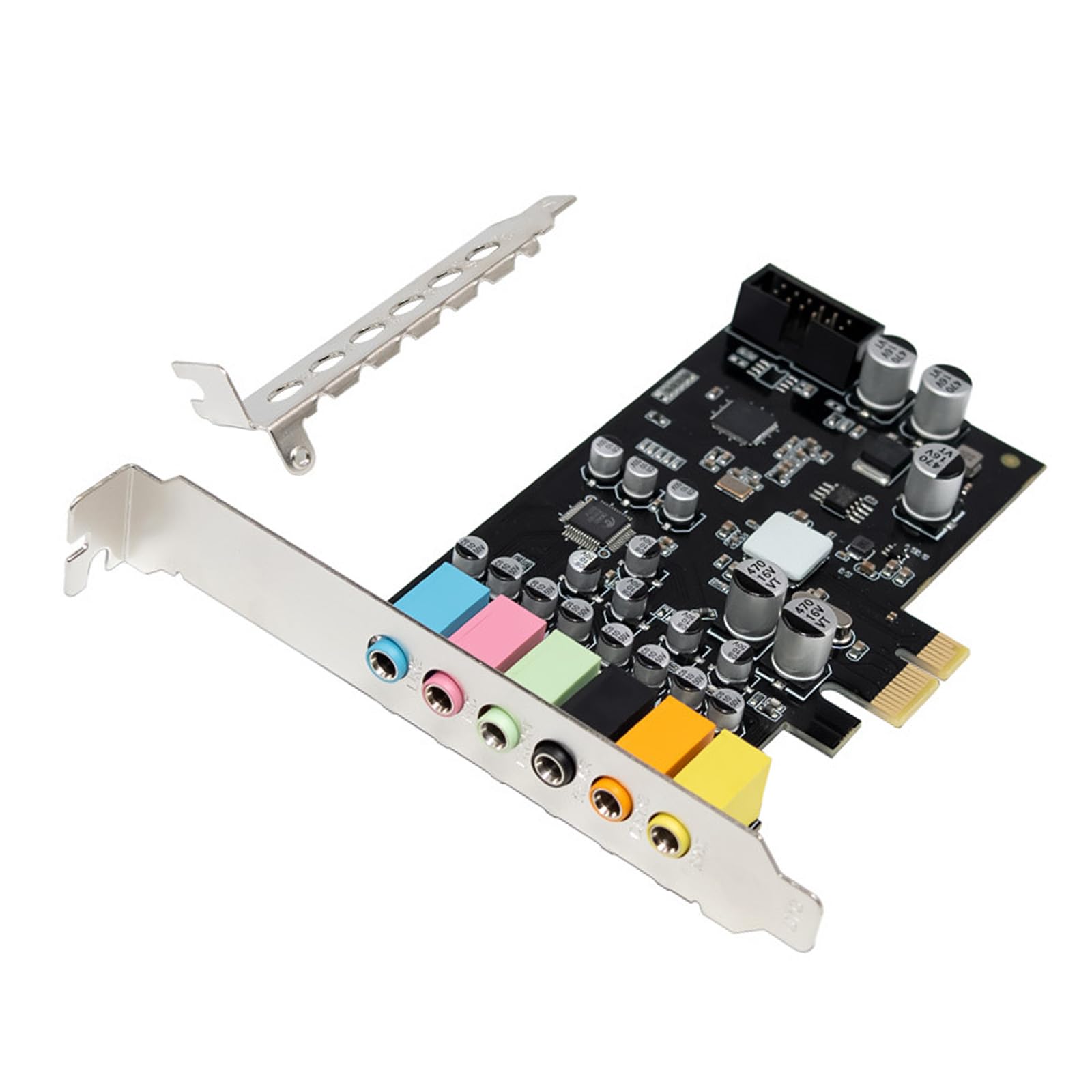 Scheda audio PCIe ST117 CM6212 7.1CH Plug and Play Nessun driver necessario per piattaforme multiple Scheda audio PCIe densa