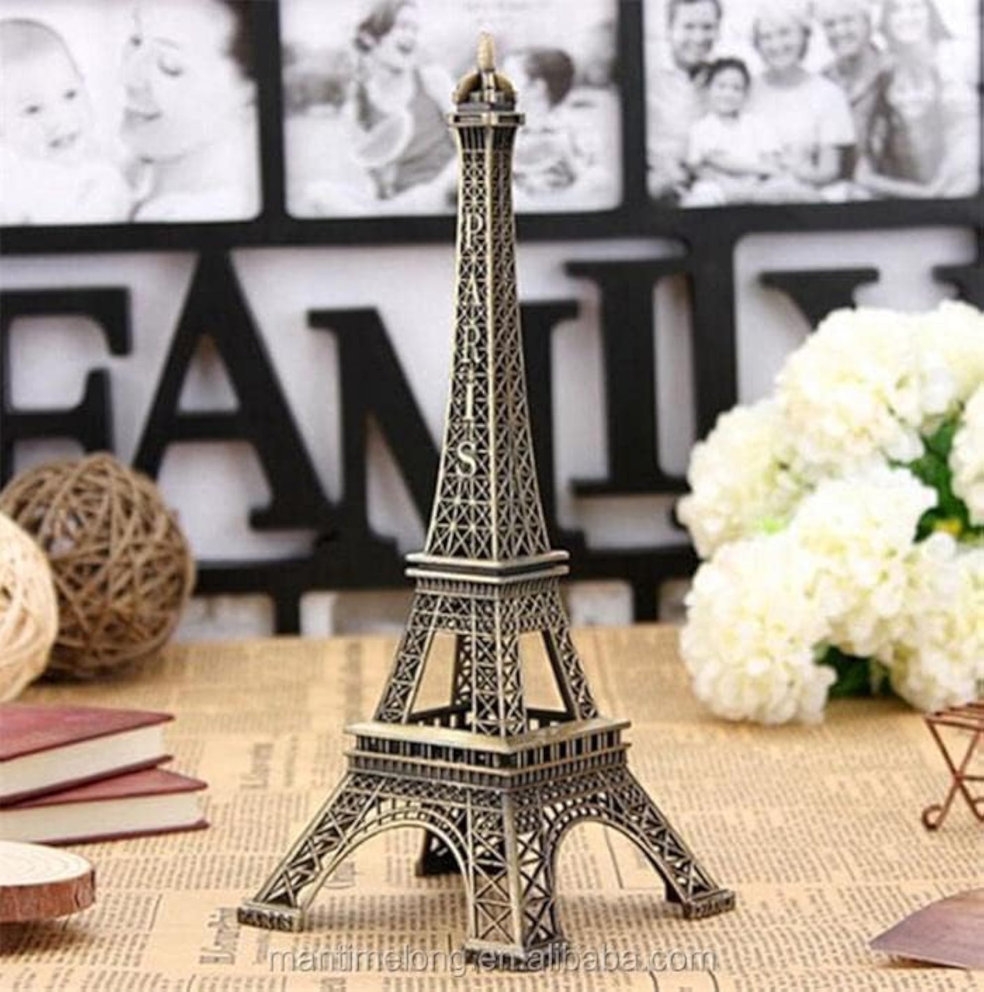 Paris Eiffel Tower Decor Metal Statue, Decorative Gift