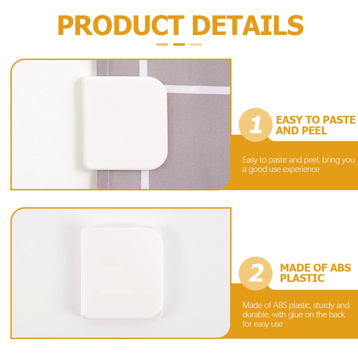 Baluue Sets Vorhang Clips Vorhang Starke Klebstoff Schnelle Installation rutschfeste Für Badezimmer Pcs