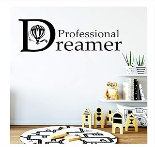 Wonderful Professional Dreamer cytat naklejka ścienna winylowa samoprzylepna tapeta salon pokój dziecięcy naklejka mural 30 * 94 cm