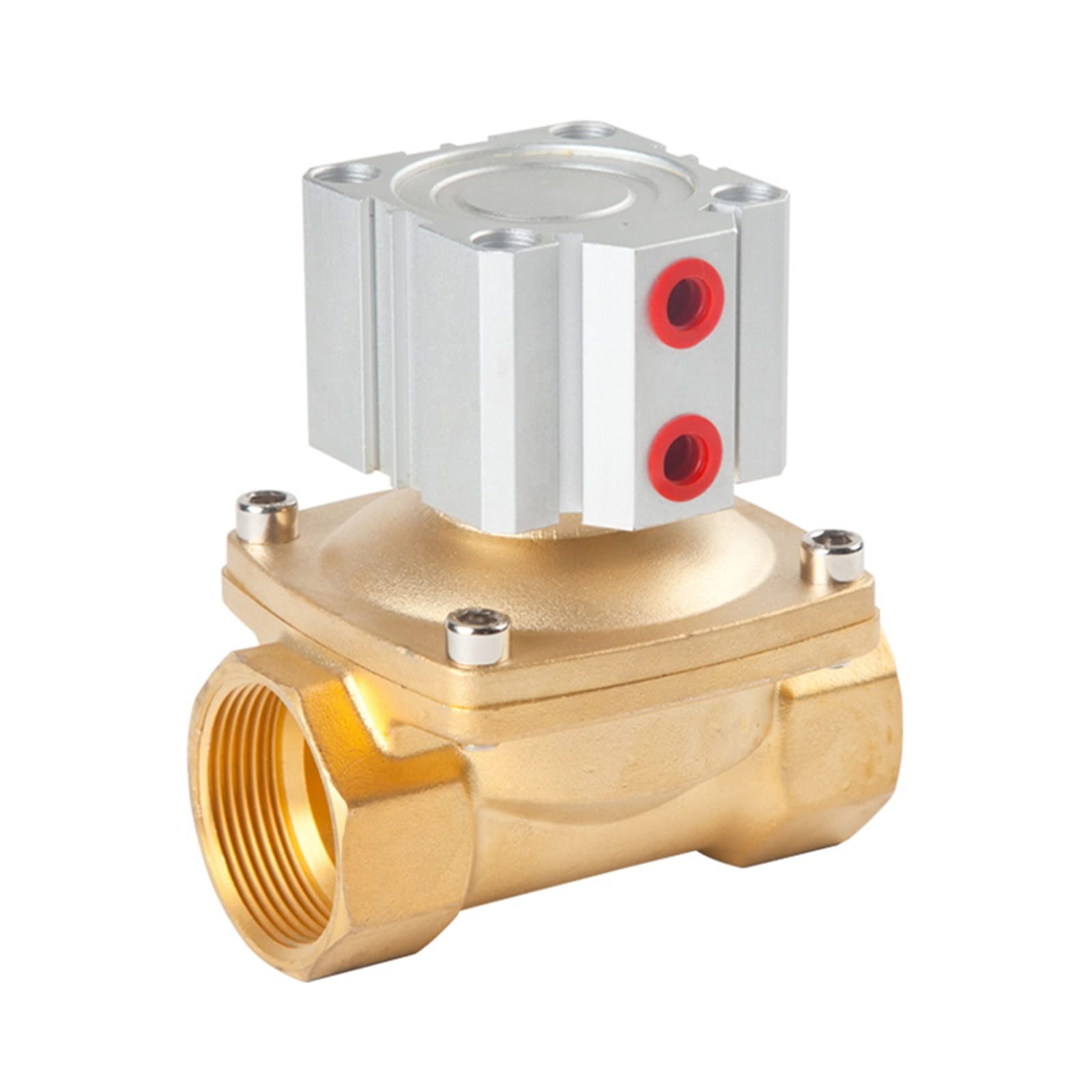 Électrovanne pneumatique DN35 normalement fermée pour contrôle d'air, d'eau et de gaz
