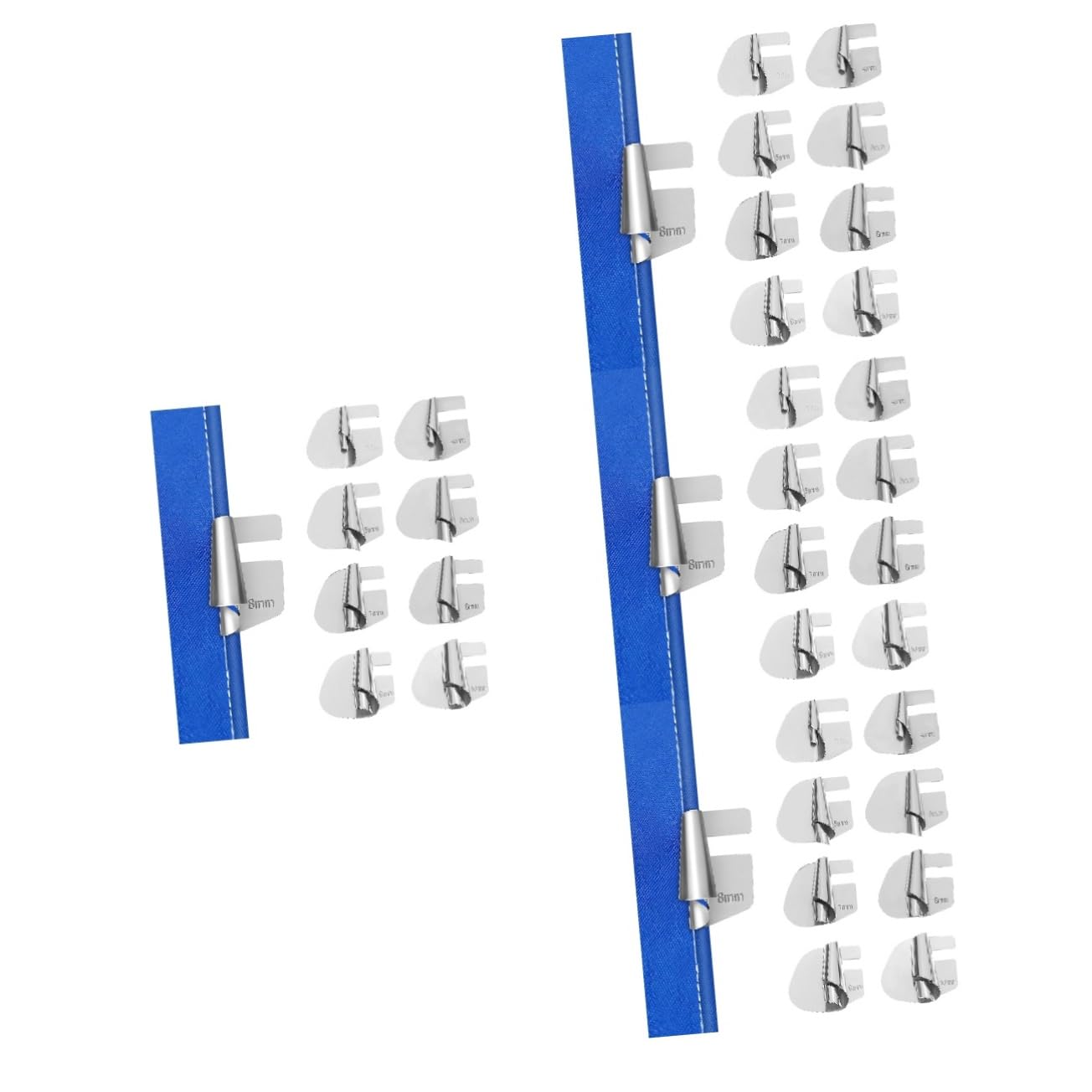 Lurrose 4 Sets Pie Para Dobladillo De Máquina De Coser Tablero De La Máquina De Coser Botones Prensatelas Para Maquina De Coser Puntada Máquina De Coser Para Principiantes Acero Inoxidable