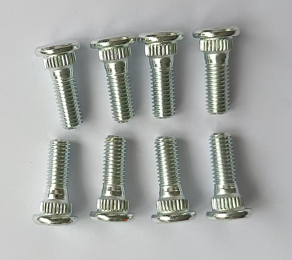 8PCS Front Rear Wheel Hub Studs Serration Bolt 85-3035 Replacement for Yamaha Grizzly 80 Raptor 50 YFM80 YFM50 90114-08001-00