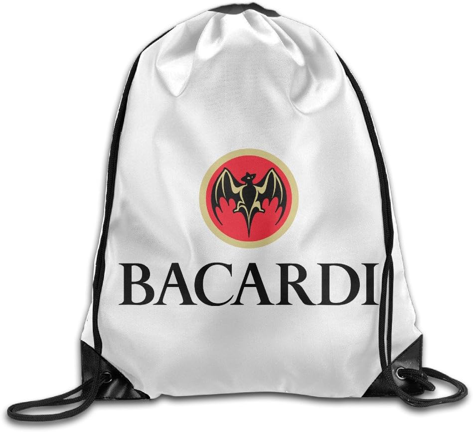 MGTER66 Backpack Gymsack Gym Sack Bacardi Logo White