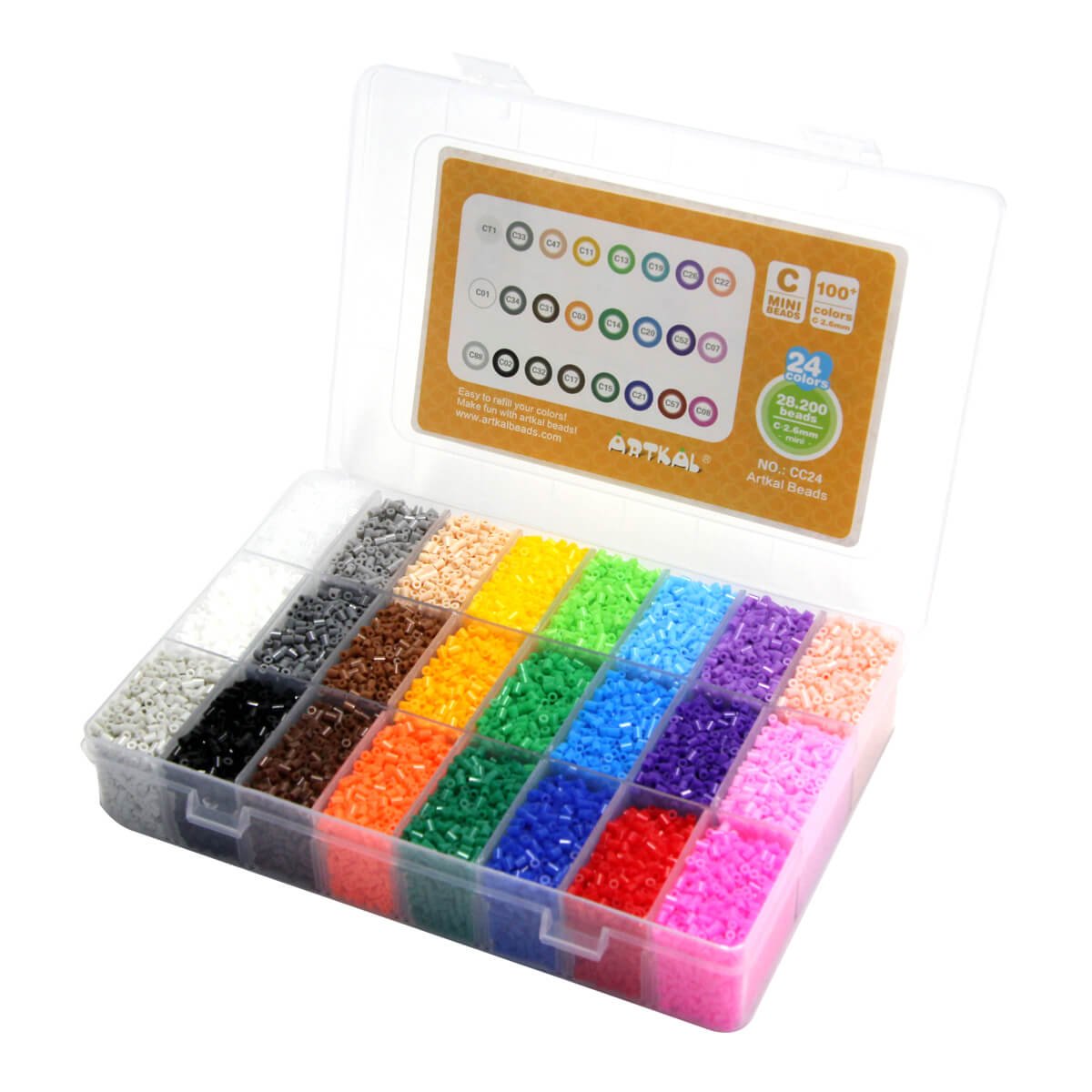 Artkal Beads C 6mm Mini Fuse Beads 24 Colors Desertcart Cyprus