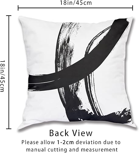 Miniatura 5 de Juego de 2 fundas de almohada de 18 x 18 pulgadas, modernas fundas de almohada abstractas, fundas decorativas para el hogar, sofá, cama