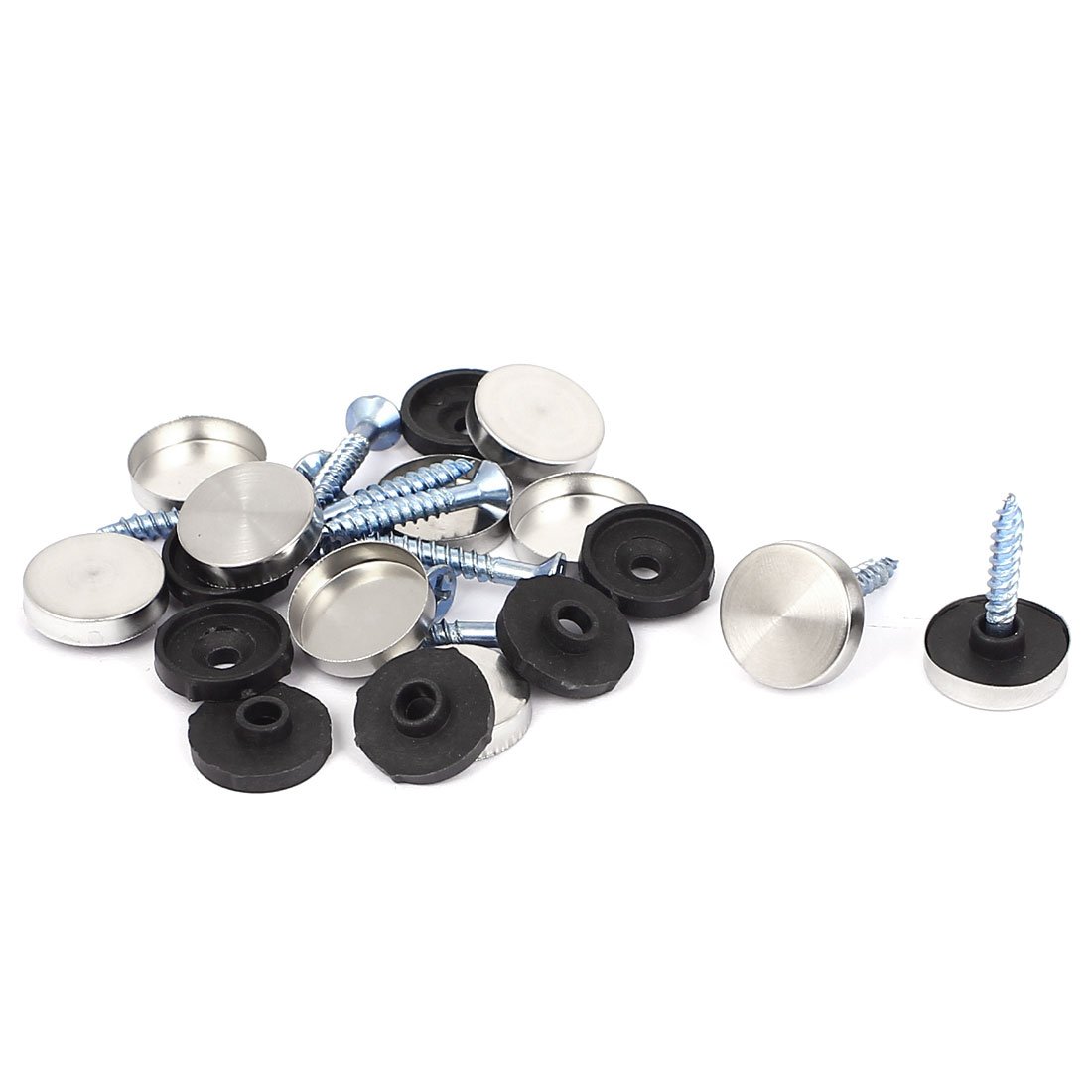 Aexit 16mm Dia Quality Parts Cap Screw Home Office Decorative Fittings Mirror Nails 10Pcs Model:94as562qo232