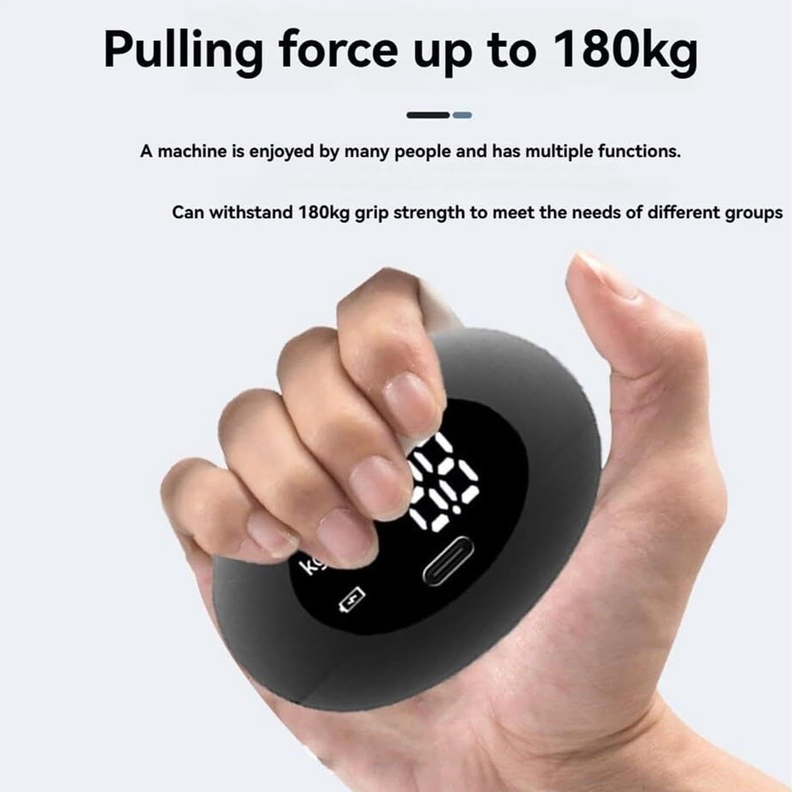 Grip Tester – Misuratore di forza manuale con display a LED 179,6 kg