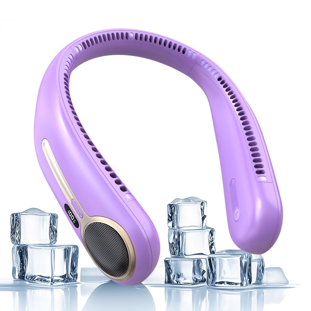 Photo 1 of Kinhowly Portable Neck Fan, 6000mAh, Purple