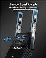 Vista 4 de BrosTrend Adaptador WiFi 6 AX3000 WiFi a Ethernet con puerto RJ45 Gigabit, puente inalámbrico de doble banda para PC, Smart TV, Xbox, PlayStation