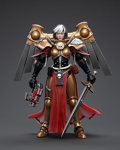 Miniatura 3 de Pipigirl JoyToy Warhammer 40000 Space Marine Genuine License 118 Soldier, Adepta Sororitas Geminae Superia 1, 4.21 pulgadas Modelos Space Marines