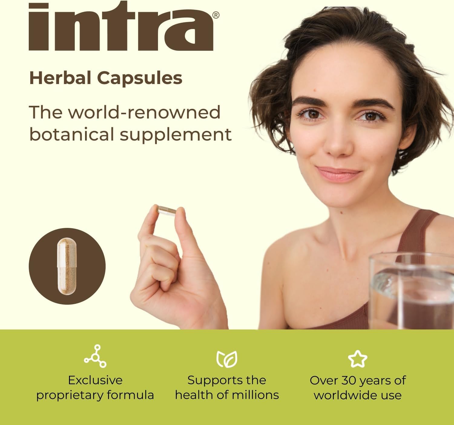 Intra Lifestyles Capsules – Herbal Supplement for Immune and Energy Support – 23 Botanical Extracts – Made in Canada – 64 Capsules (64 Capsules (Pack of 1))