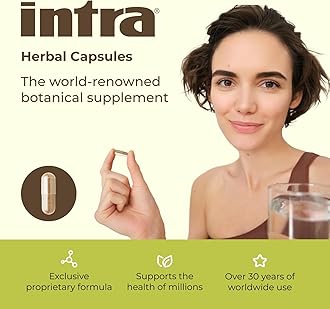 Intra Lifestyles Capsules - Herbal Supplement for Immune Support, Detox, Digestive & Cardiovascular Health – 23 Botanical Extracts – Made in Canada – 64 Capsules (64 Capsules (Pack of 1))