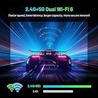 Vista 7 de Android TV Box, Android Box 14.0 2GB RAM 32GB ROM Rk3518 Quad Core ARM Cortex -A53 4K Support 2.4G/5.0GHz Dual WiFi6 BT 5.0 USB 3.0 Smart TV Box