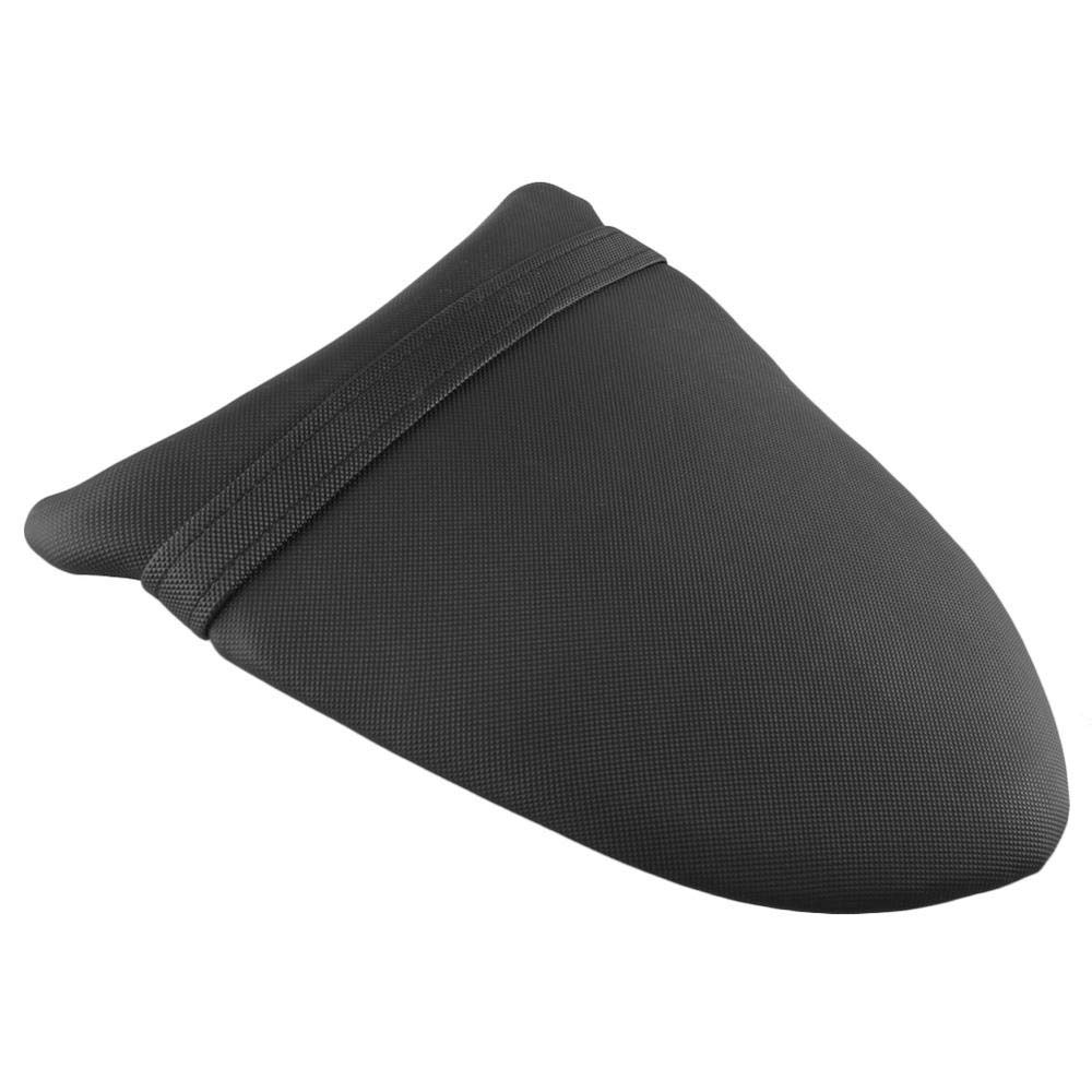 Sedile posteriore in pelle per moto adatto per Kawasaki Ninja ZX6R ZX-636 2005-2006 Ninja ZX10R 2006-2007 nero