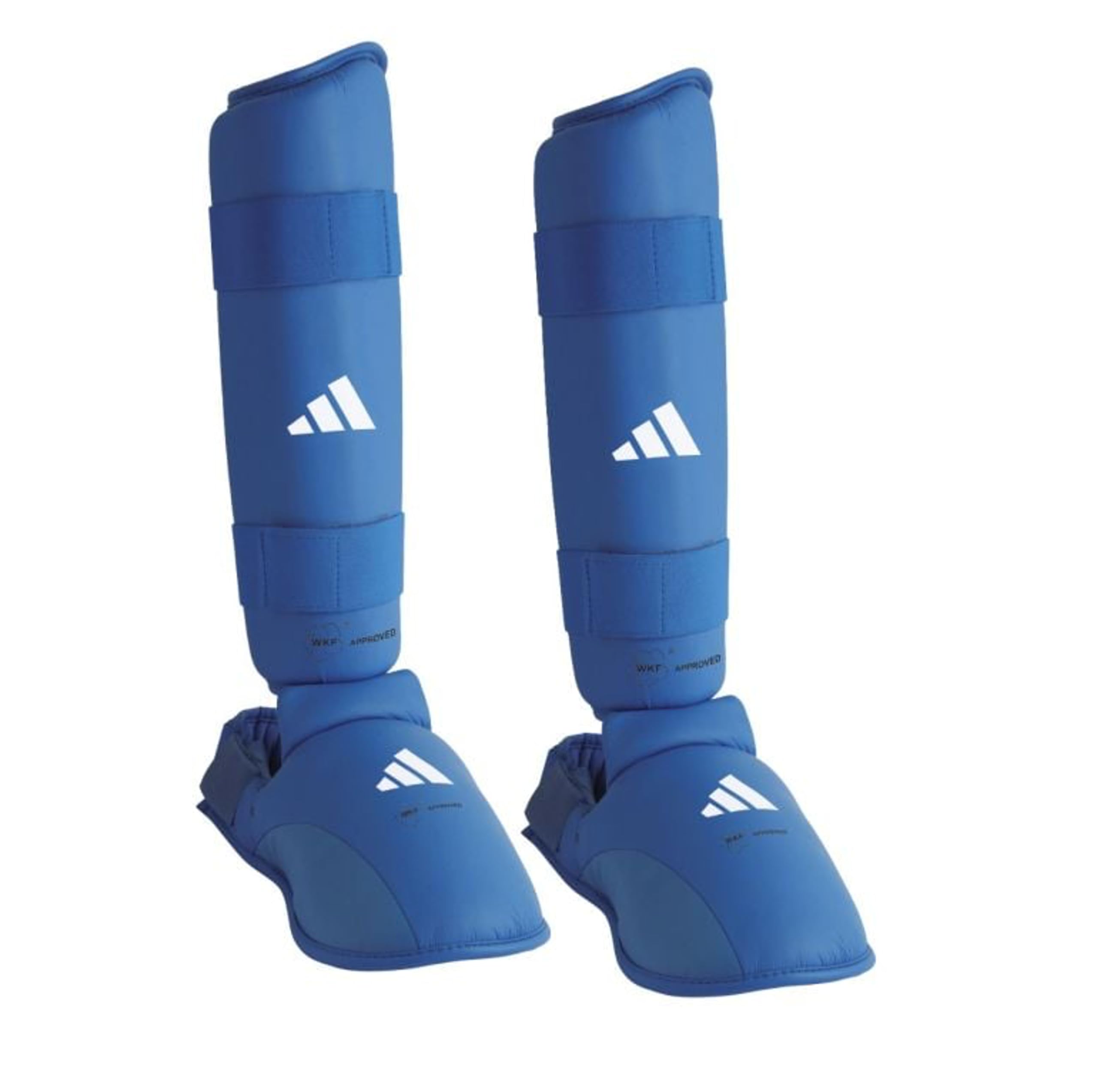 adidasWKF Karate Shin Protector And Removable Instep Pads. Martial Arts Training, Sparring, Fighting, Practice.