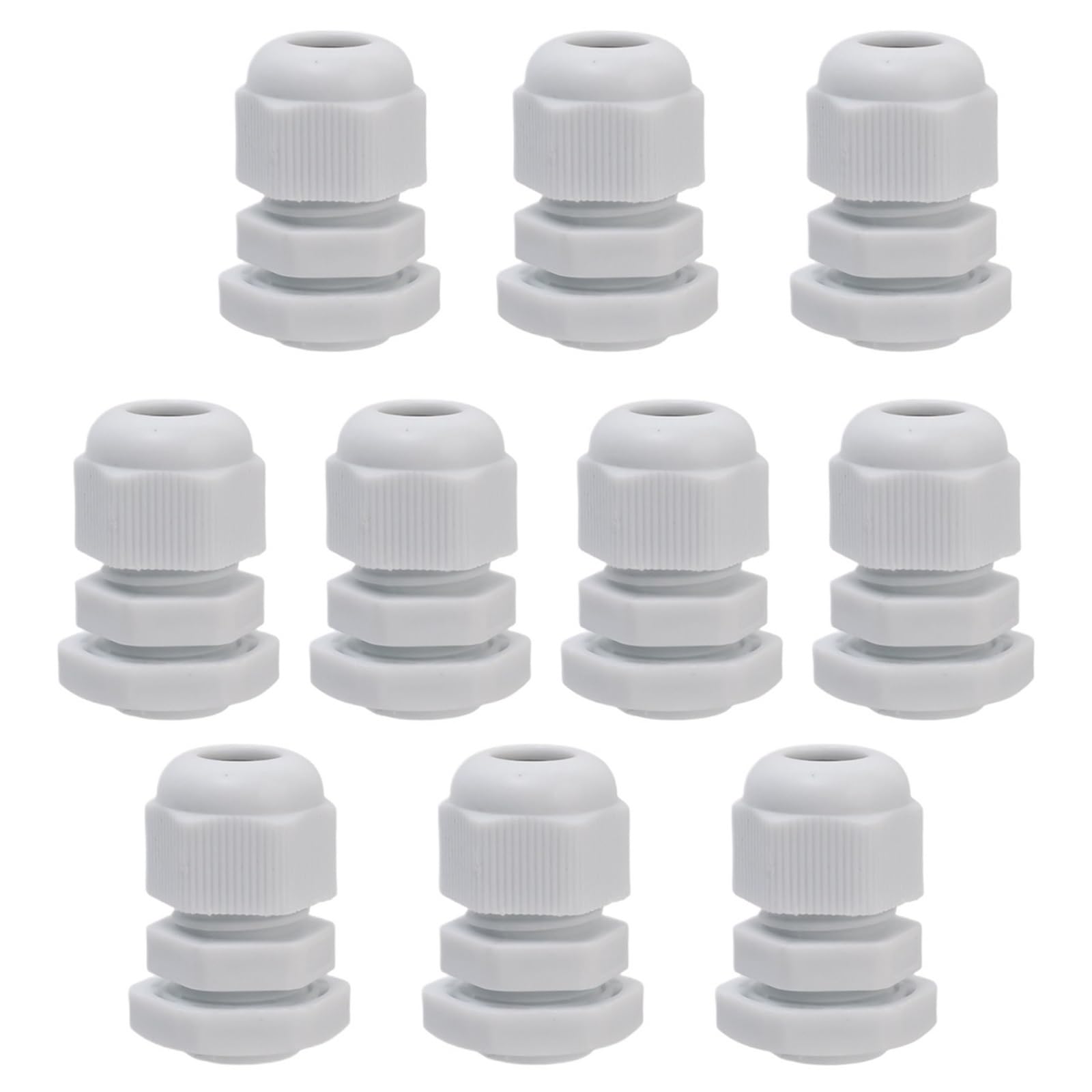 PG7 PG9 Impermeabile Ghiandola di Cavo 100pcs IP68 Nylon Connettore con controdado | IP68 impermeabile, PA66 nylon, controdado regolabile, da -40 °C a 100 °C, set da 100 pezzi