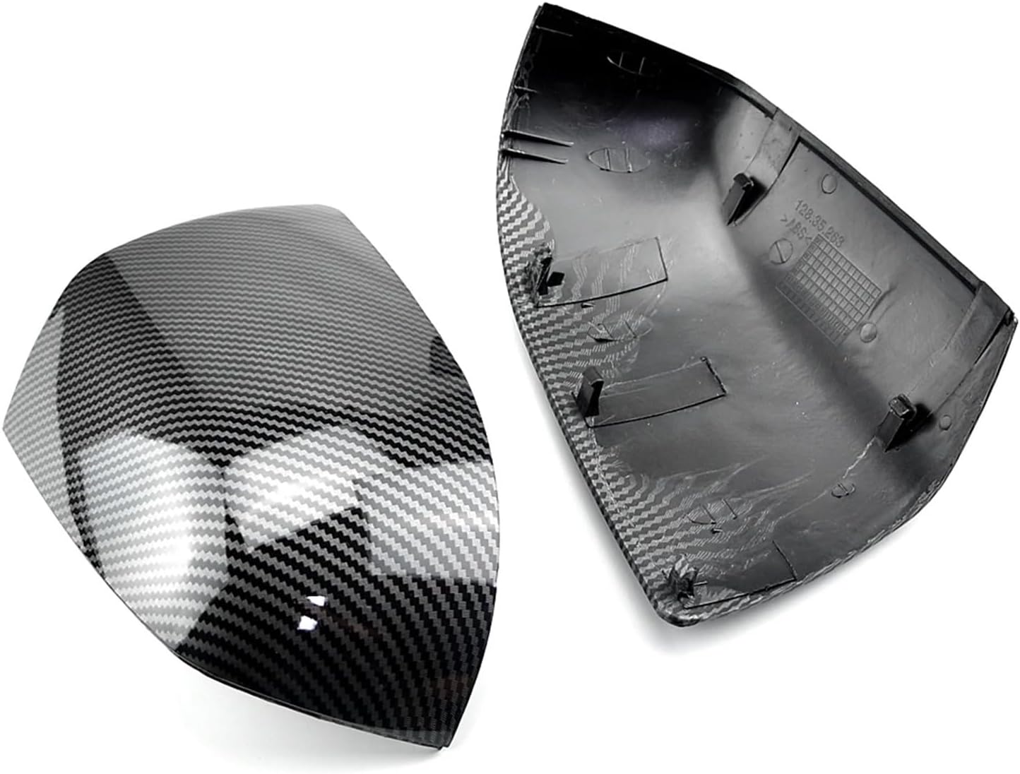 Rearview Mirror Cap Wing Side Mirror Cover Fit,Compatible For FOCUS, MK2 2005 2006 2007,Car Accessories Replacement(No light-1)