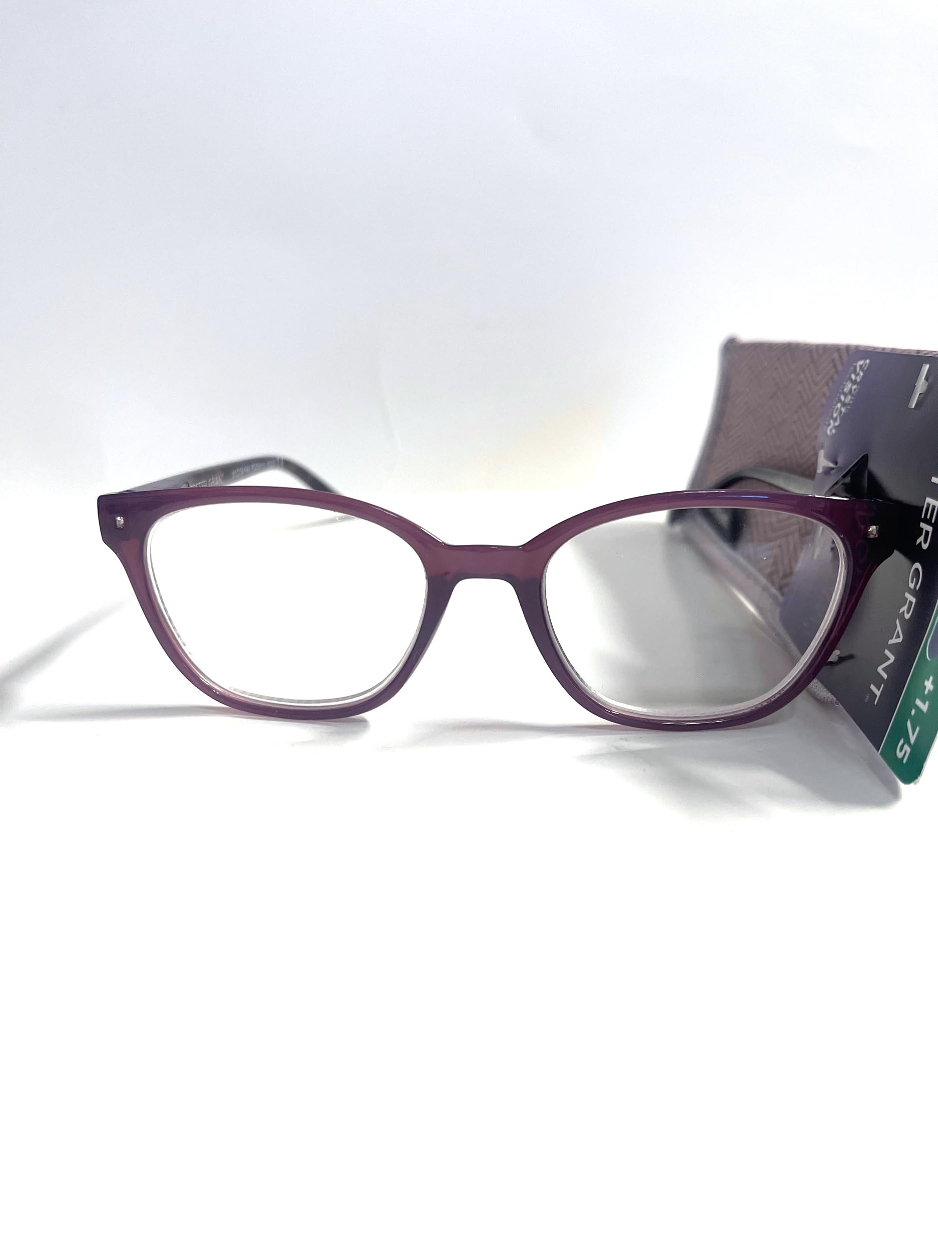 Foster Grant Reading Glasses with Crystal Vision Technoloy VRL2103 purple +1.75