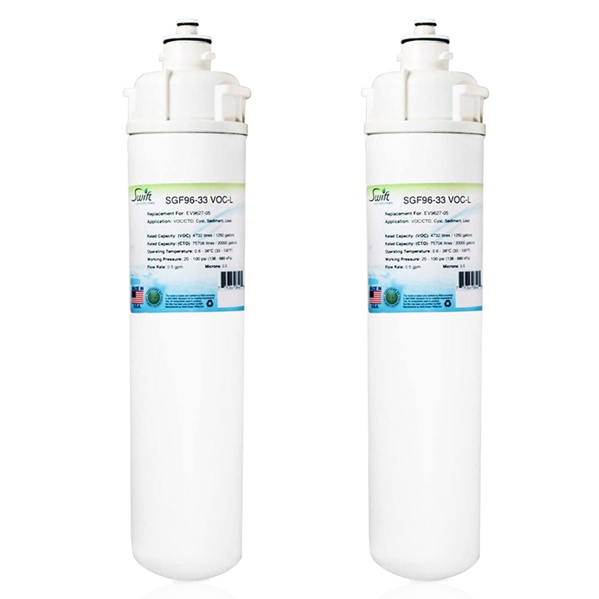 Swift Green Filters SGF-96-33 VOC-L Compatible Commercial Water Filter for EV9627-05,Cartridge 7CC-BW,Made in USA, (2 Pack)