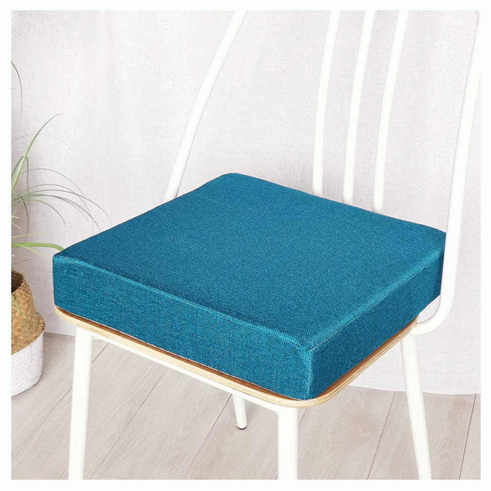 YOUCAI Chair Cushion, Armchair Booster Cushion Chair, Soft Seat Pads For Dining Chair, Padded Cushion Garden Seat Pads, Thick Square Seat Cushions Fit For Home Office Car,Blue4,40x40x5cm