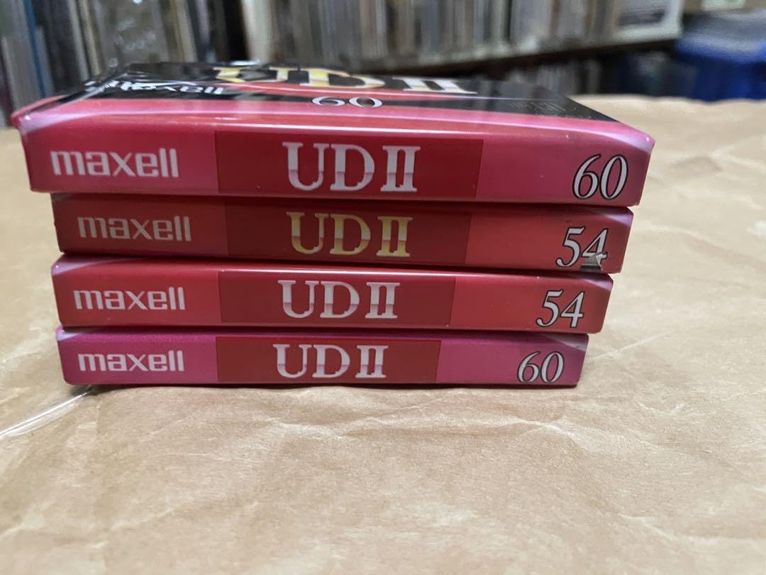Amazon.co.jp: 【】カセットテープ 60分2本 54分2本 maxell udⅱ