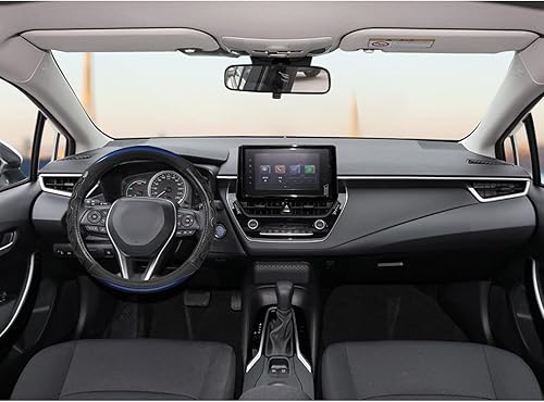 Miniatura 5 de GIANT PANDA Funda de volante para Toyota Tacoma 4Runner Tundra Sequoia, cubierta de volante de automóvil para grandes 15.5-16 pulgadas, color azul