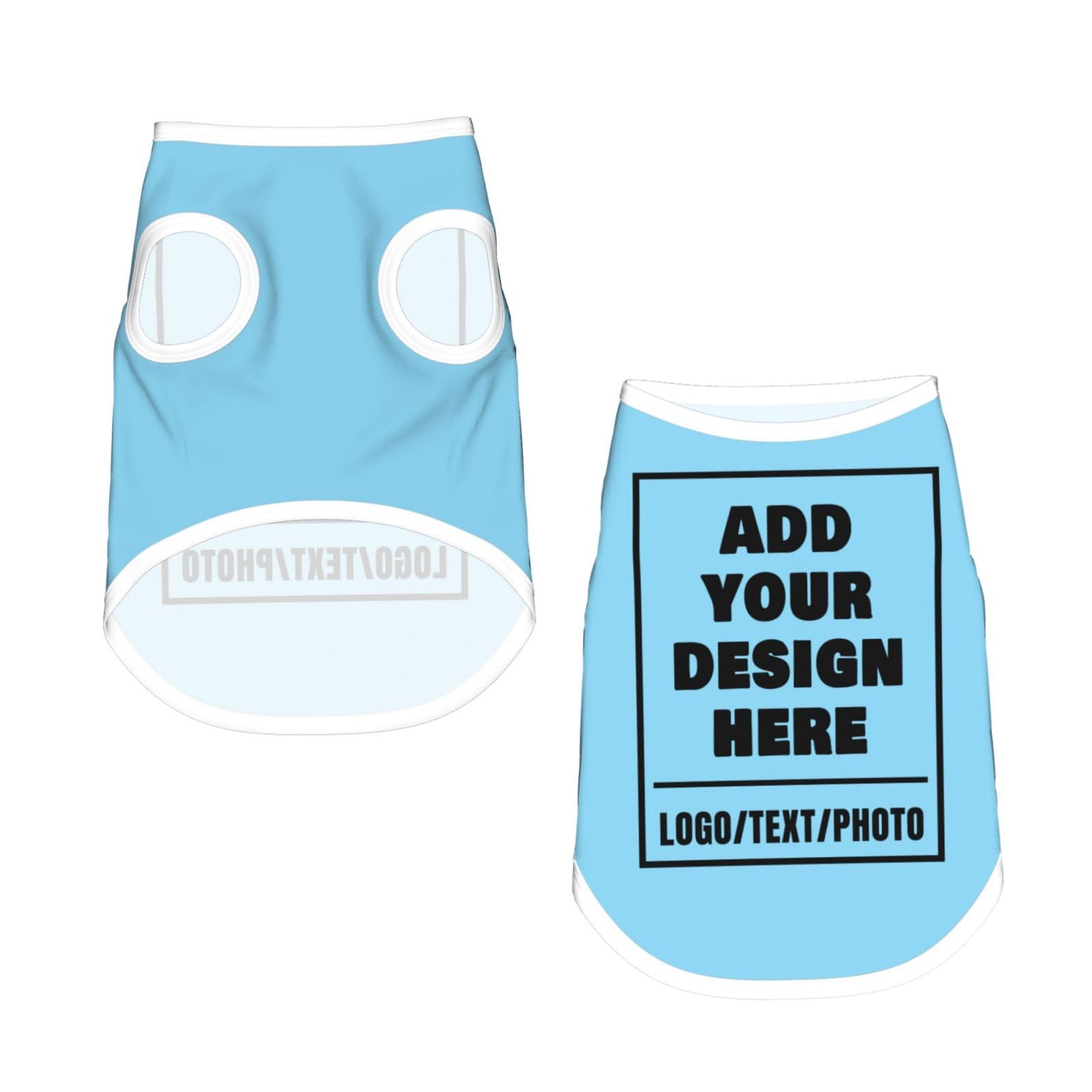 Custom Dog Coat with Image Name Personalised Dogs Halloween Costume Custom Dog Shirts Add Your Text Photo Puppy Clothes Pet Clothing Gifts for Small Medium Dogs Cats