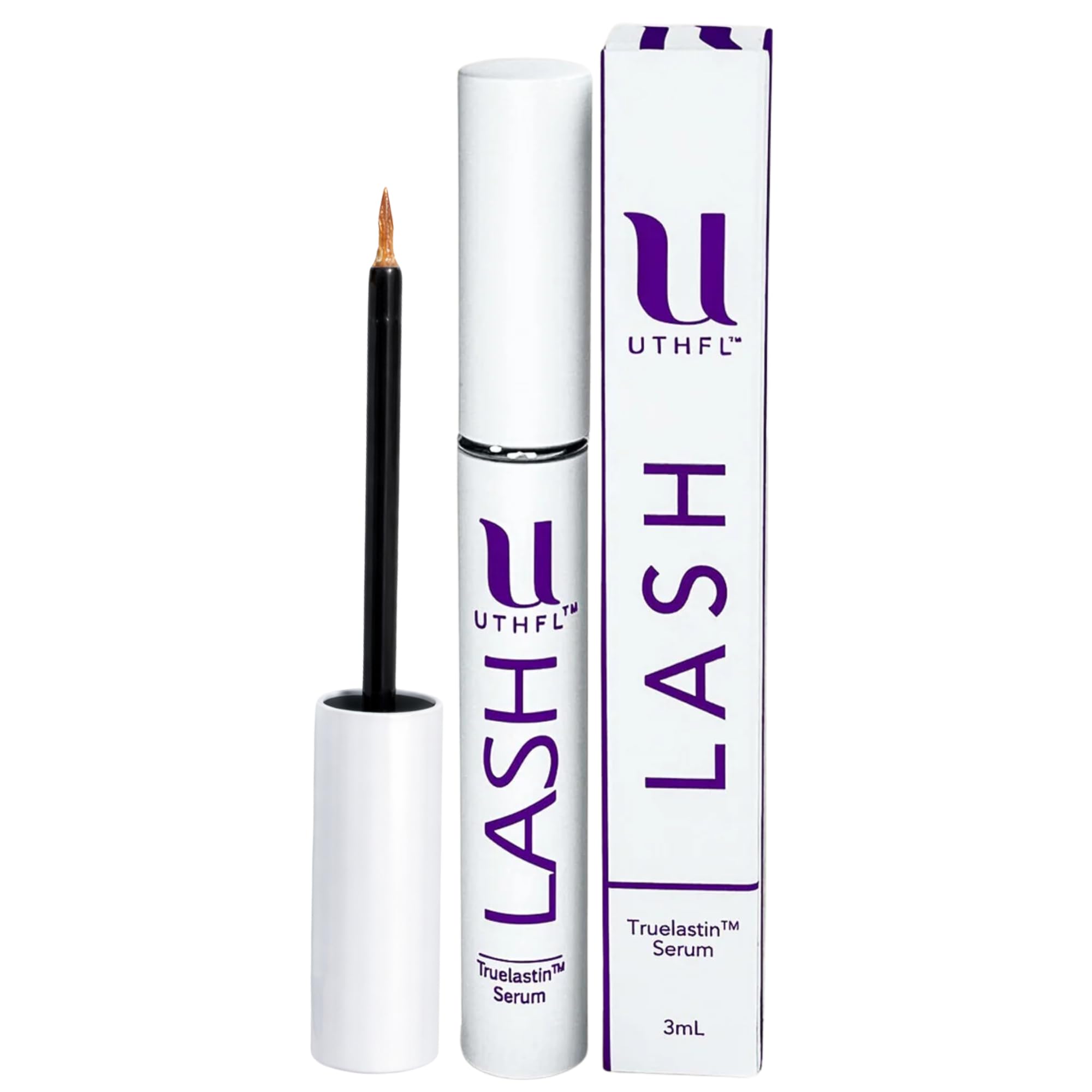 Lash Serum - Eyelash Enhancing Serum with TrueLastin Technology - Peptide & Aloe Formula for Fuller Looking Thicker Looking Lashes - Lightweight Conditioning Lash Care Serum - 3 mL