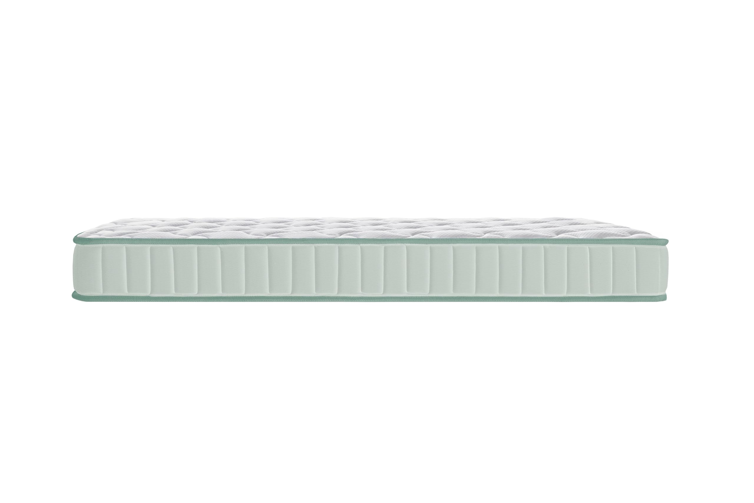 Dormio - Materasso per lettino viscoelastico traspirante, antiacaro, antibatterico. Nucleo eliocel puro ad alta densità. Dimensioni: 70 x 140 x 12 cm.