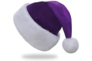 Purple Velvet Santa Hat