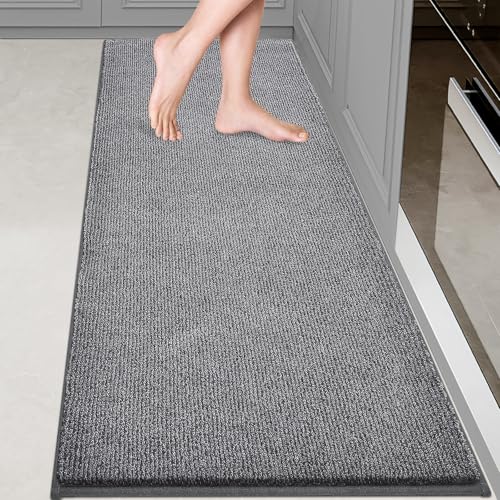 Image of Washable Kitchen Rug 24 inch x 70 inch Rectangular, Non Slip Absorbent Indoor Entryway Runner Rug for Floor, Laundry, Bathroom, Bedroom (Roll Packing)