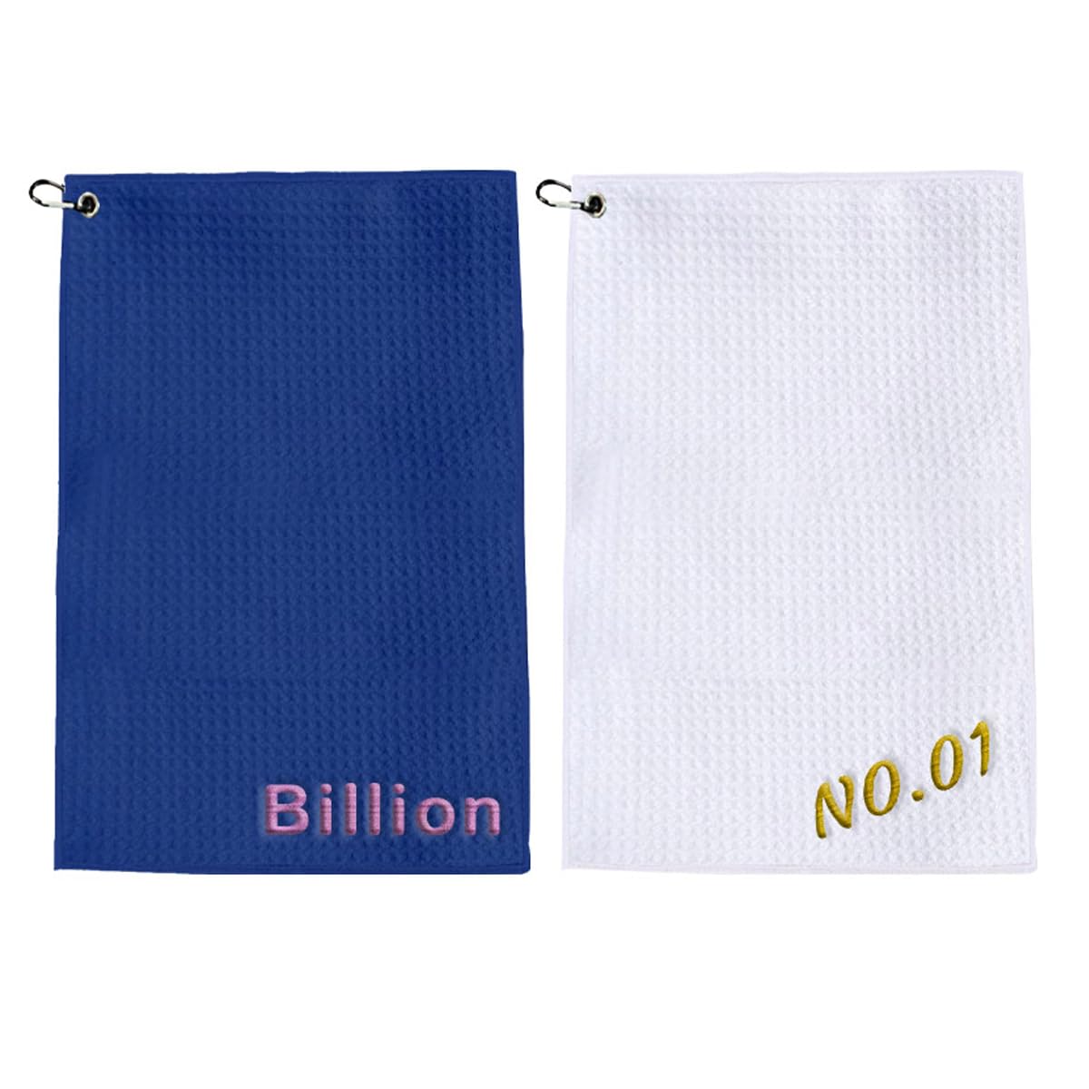 Custom Embroidered Golf Towel, Customizable with Name Letter Two Sides,Highly Absorbent Microfiber,Quality Stitches, Best Golf Accessories for Men and Women,Retirement