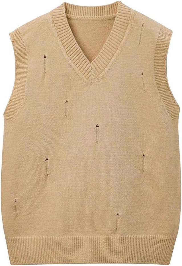 Men's Outdoor Sports Pullover Sweater Vest Comfortable Breathable Active Wear Sleeveless Jacket Lightweight Top