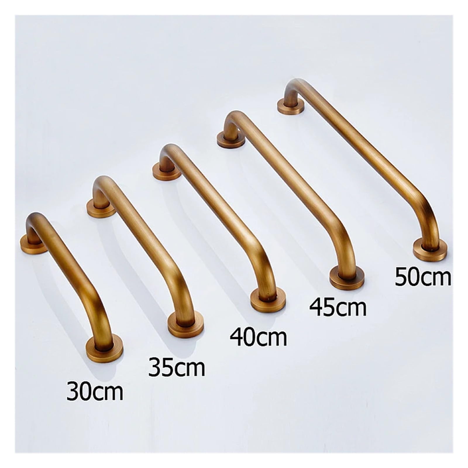 Asa Para Ducha Barra de apoyo for baño 30/35/40/45/50 cm con acabado en bronce antiguo cobre, segura for personas mayores de Baño(35cm)