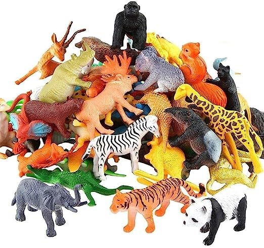 AWASTHI Enterprises Childrens Joy 12 Piece Mini Jungle Animals Toys Set,Wild Animal Kingdom Figures Set for Kids, Medium Size, Assorted Animal Figures, Non-Toxic (B0C7KSTGXQ) Amazon Price History, Amazon Price Tracker