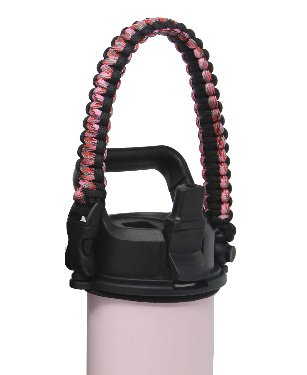 One MissionX Paracord Handle for YETI Rambler 46oz 36oz 26oz 64oz 18oz 12oz Water Bottles, Durable Carrier Strap - Holder