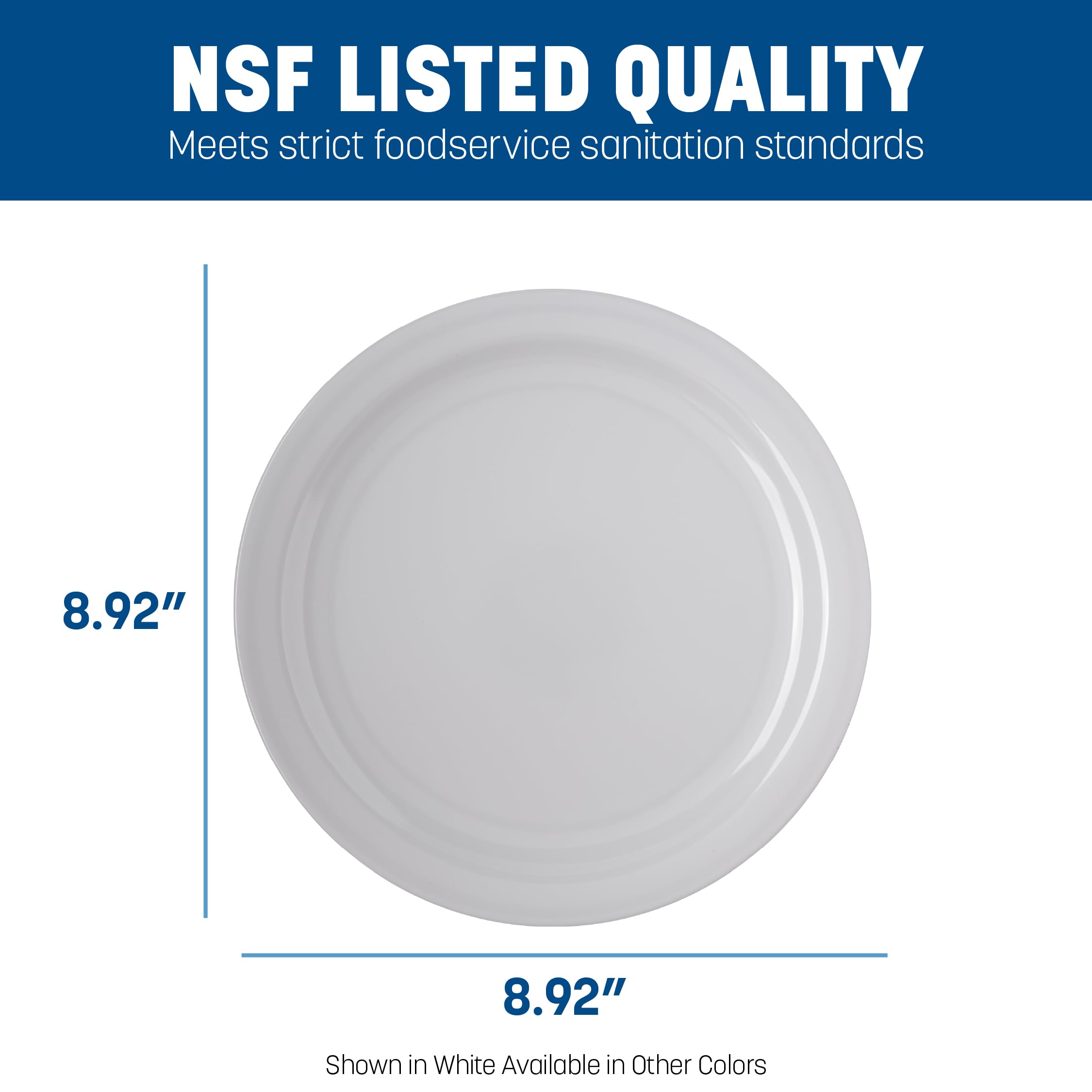 Carlisle Kingline piatti in melamina, Melammina, Red, 9" Dinner Plate