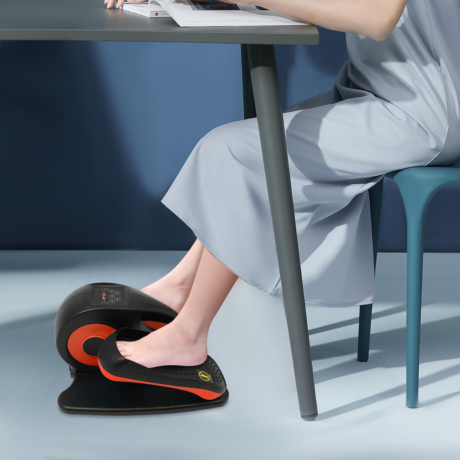 Debajo de escritorio máquina elíptica para personas mayores | Fomenta la movilidad y la rehabilitación con pedal sentado con mando a distancia para el hogar y la oficina, personas mayores
