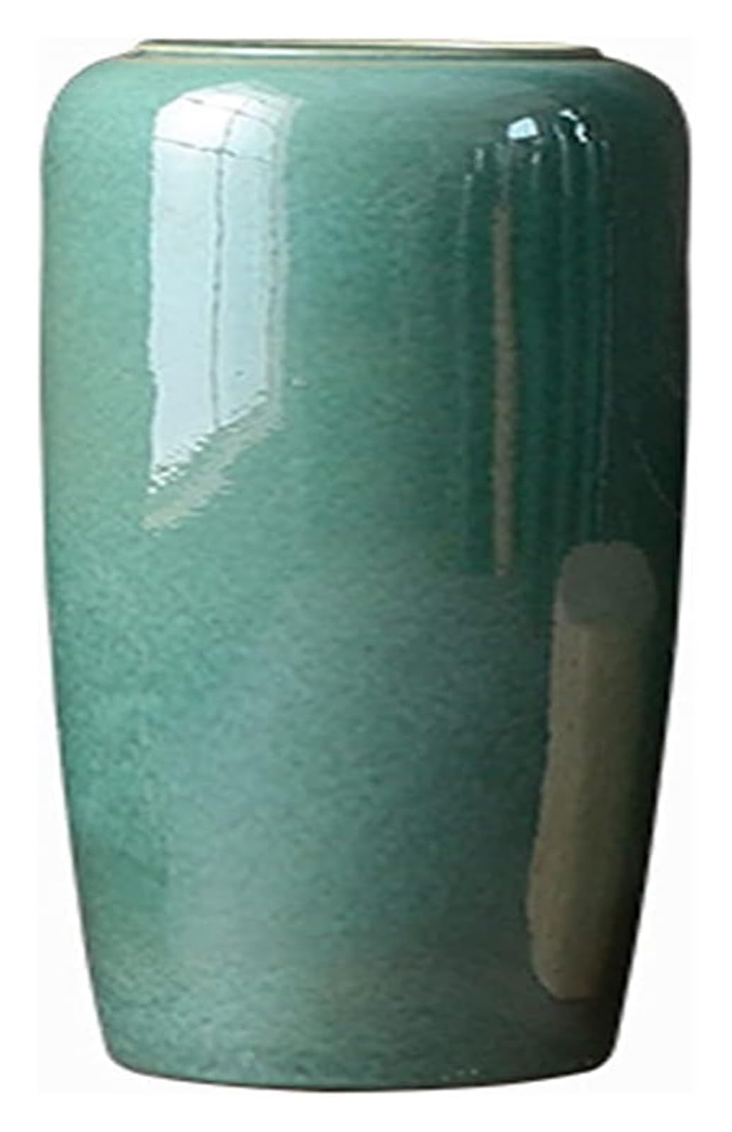 asdchZen Vase Ceramic Vase, Modern Style Living Room Ornament Retro Pottery Jar Floor Large Size Vase, Countertop Decor, Green -Grn-24 * 40 Cm,Grn-24 * 50 cm